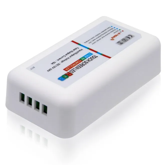 12V-24V DC 2.4G RF Wireless RGB LED Controller for RGB LED Strips with Touch Color Ring Remote