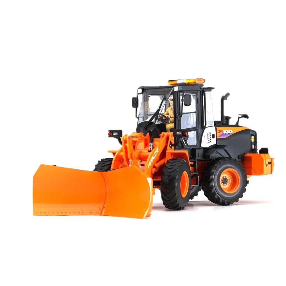 1/35  HITACHI WHEEL LOADER ZW1006 MULTIPLOW SNOWPLOW WORKING MACHINE