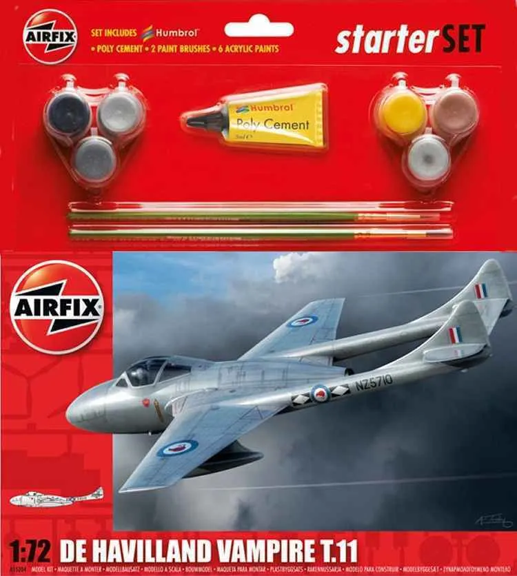 1/72 De Havilland Vampire T11 Starter Set
