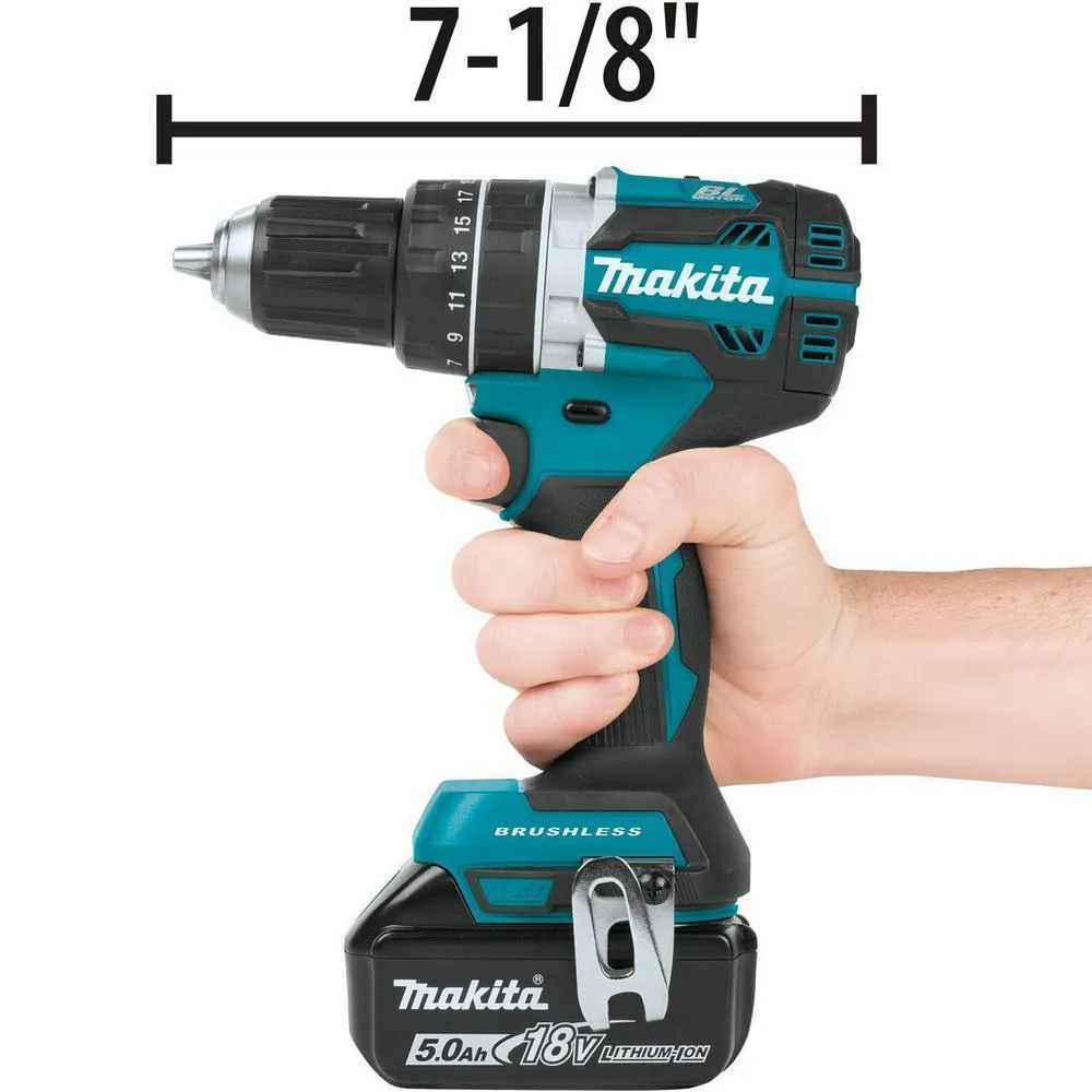 18-Volt 4-Piece 5.0Ah LXT Lithium-Ion Brushless Cordless Combo Kit Hammer Drill/ Impact Driver/ Recipro Saw/ Flashlight