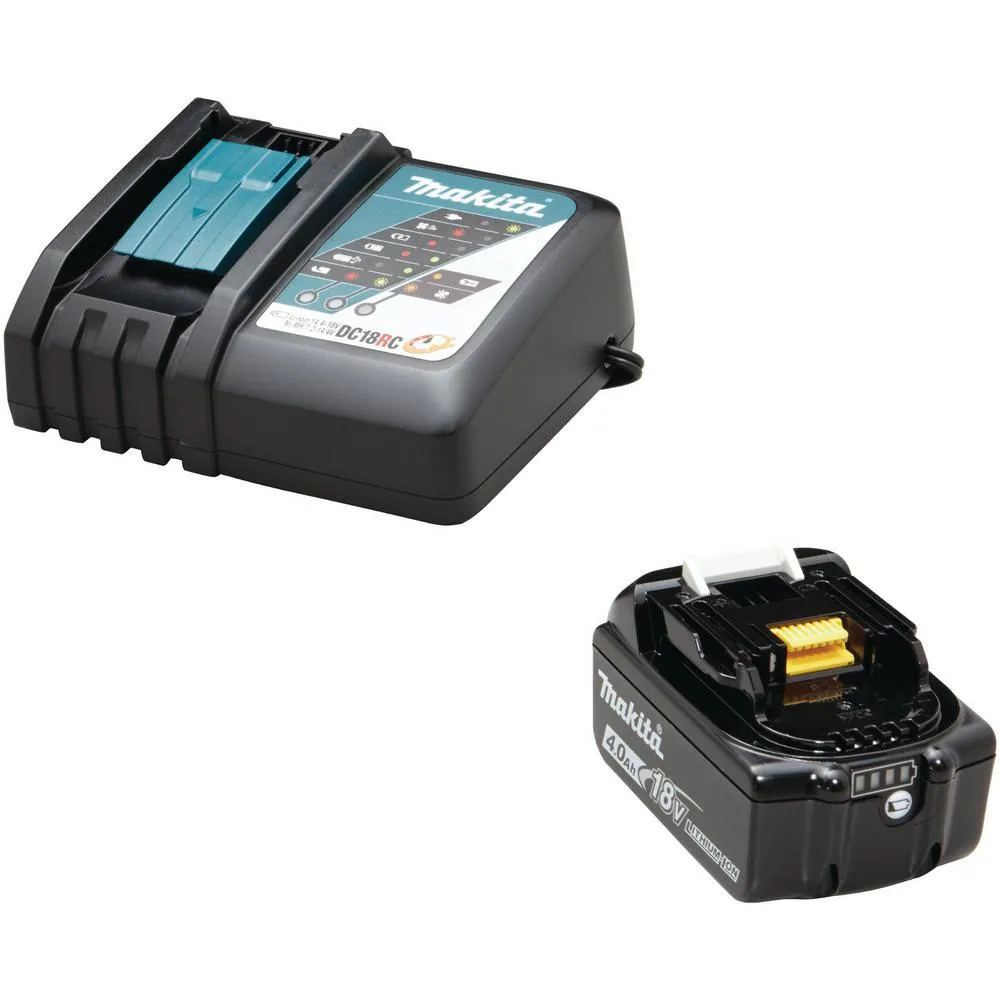 18-Volt LXT Lithium-Ion High Capacity Battery Pack 4.0Ah with Fuel Gauge and Charger Starter Kit