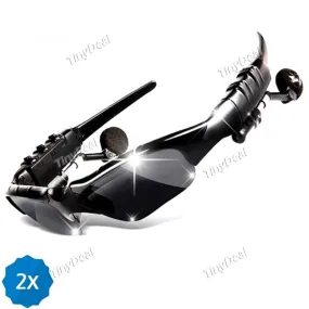2pcs Wireless Bluetooth Sunglasses Earphone Headphone Speaker Hands Free Headset for iPhone Samsung Xiaomi
