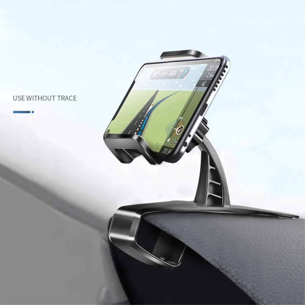3 in 1 Car GPS Smartphone Holder: Dashboard / Visor Clamp   AC Grid Clip for Sony Xperia XZ1-Compact - Black