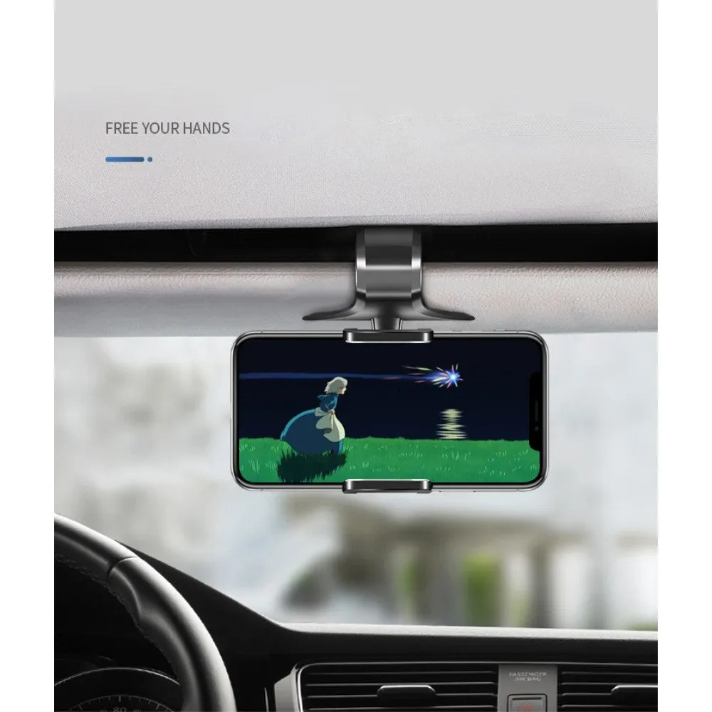 3 in 1 Car GPS Smartphone Holder: Dashboard / Visor Clamp   AC Grid Clip for Yezz Andy 5.5T Dual VR (2016) - Black