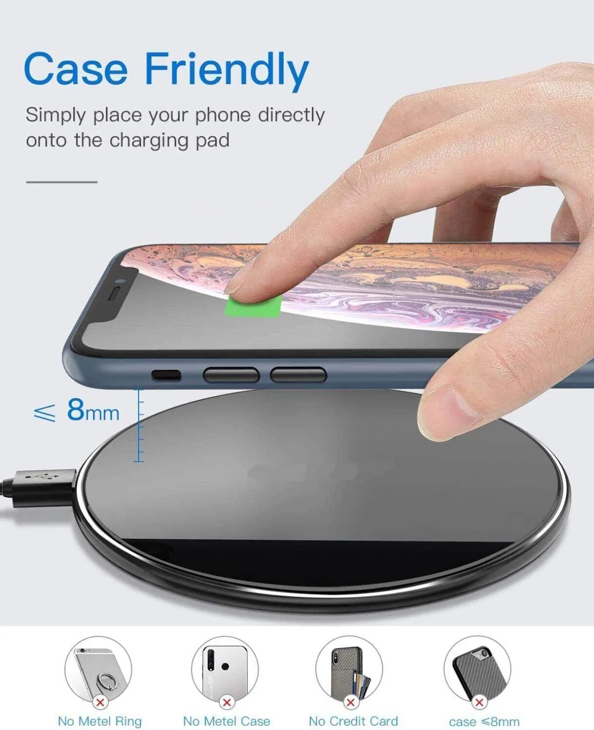 30W Super Fast Wireless Charger Stand | Type-C | Universal Compatibility