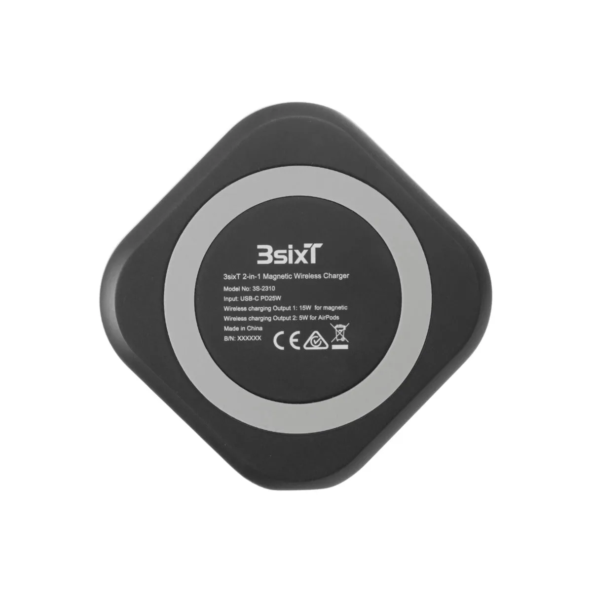 3sixT 2 in 1 Magnetic Wireless Charger Stand