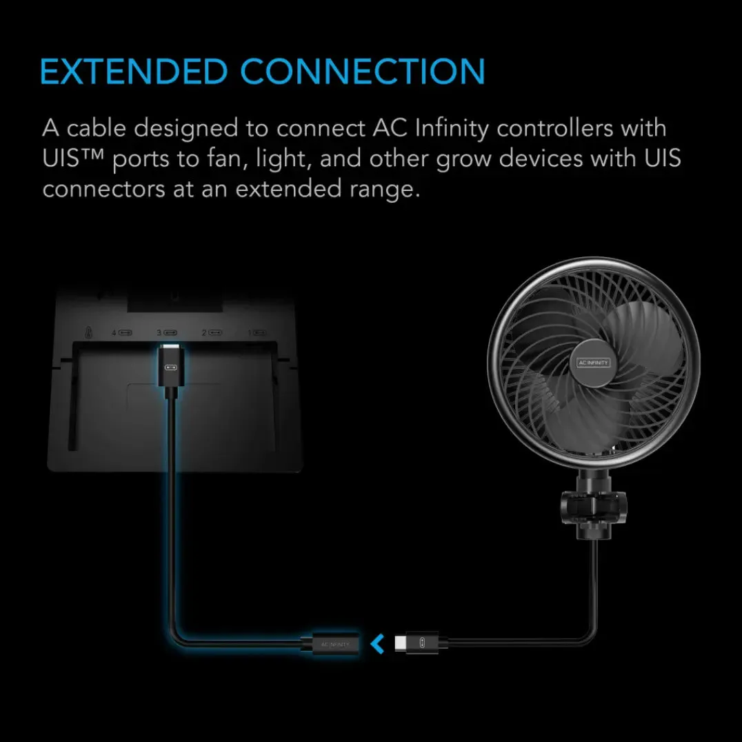 AC Infinity UIS To UIS Extension Cable, Female to Male, 10'