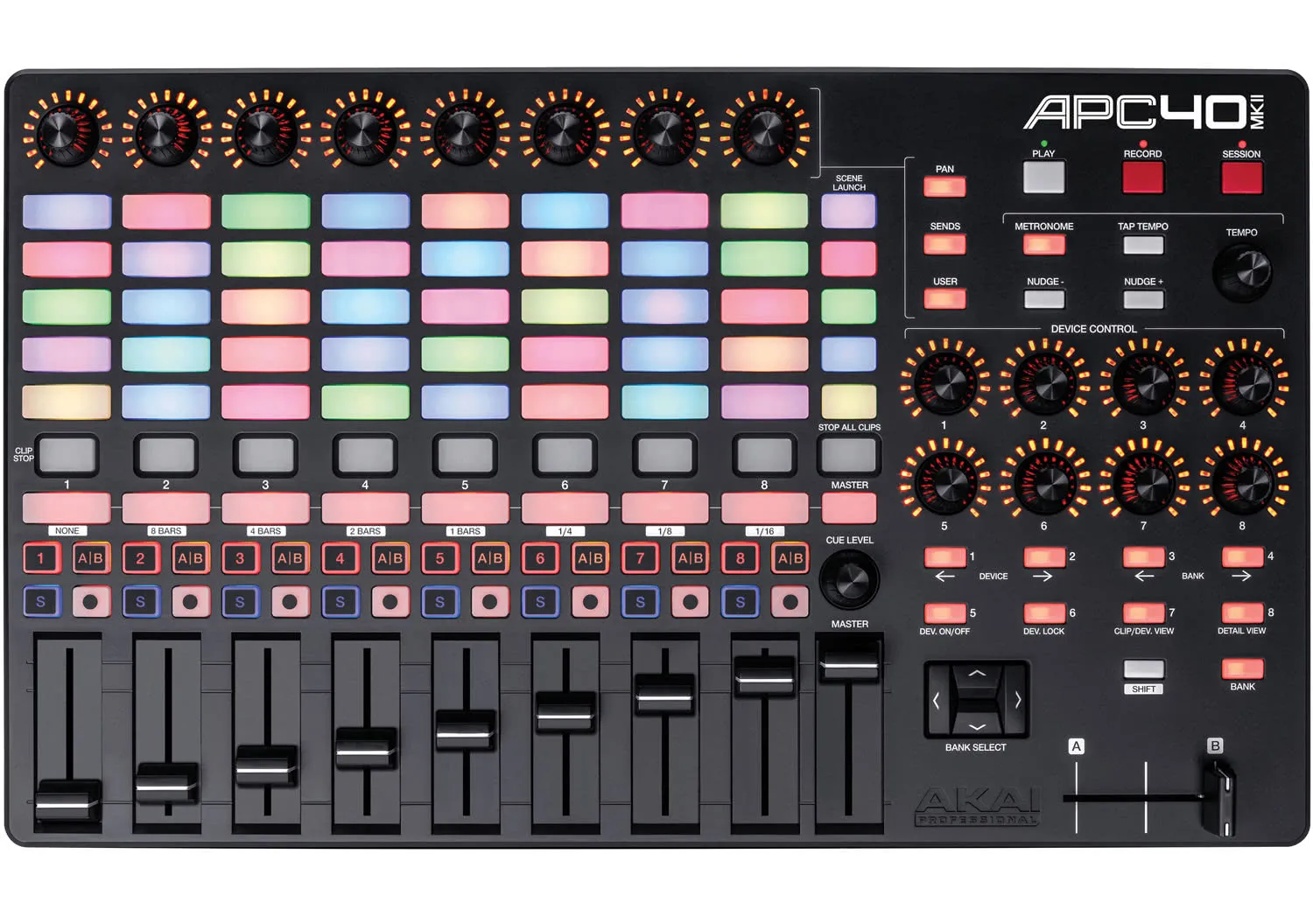 Akai Professional APC40 MKII Pad Controller - USB Performance Controller for Ableton Live