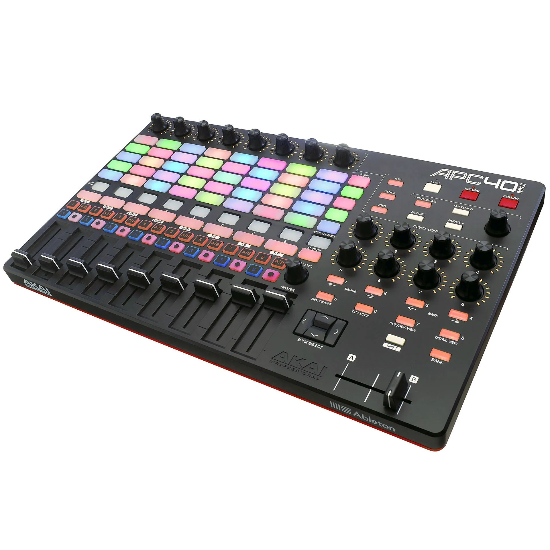 Akai Professional APC40 MKII Pad Controller - USB Performance Controller for Ableton Live