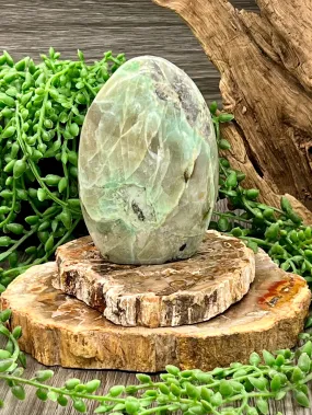 Amazonite with Mica and Smokey Quartz Freeform