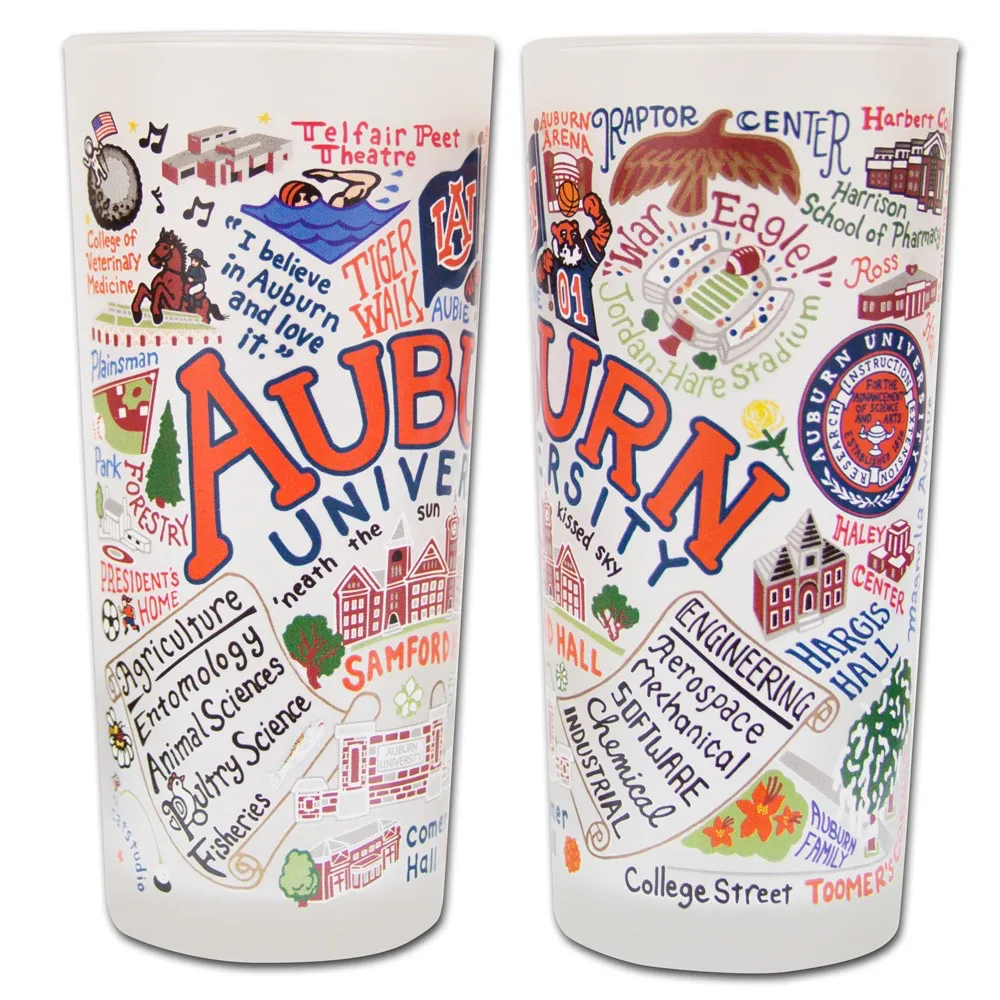 AUBURN UNIVERSITY GLASS BY CATSTUDIO