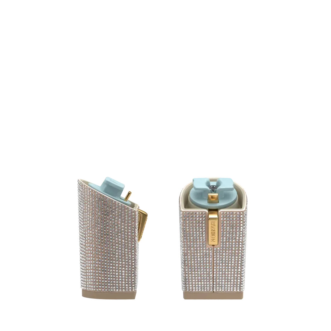 Block Heel Kit 4 Sand Rhinestone