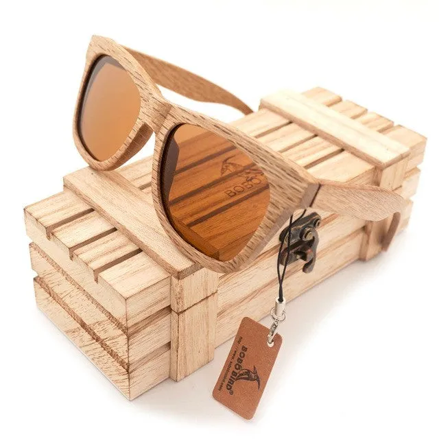 BOBO BIRD Unisex New Polarized Wooden Eye wear