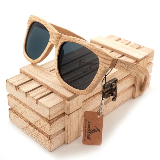 BOBO BIRD Unisex New Polarized Wooden Eye wear