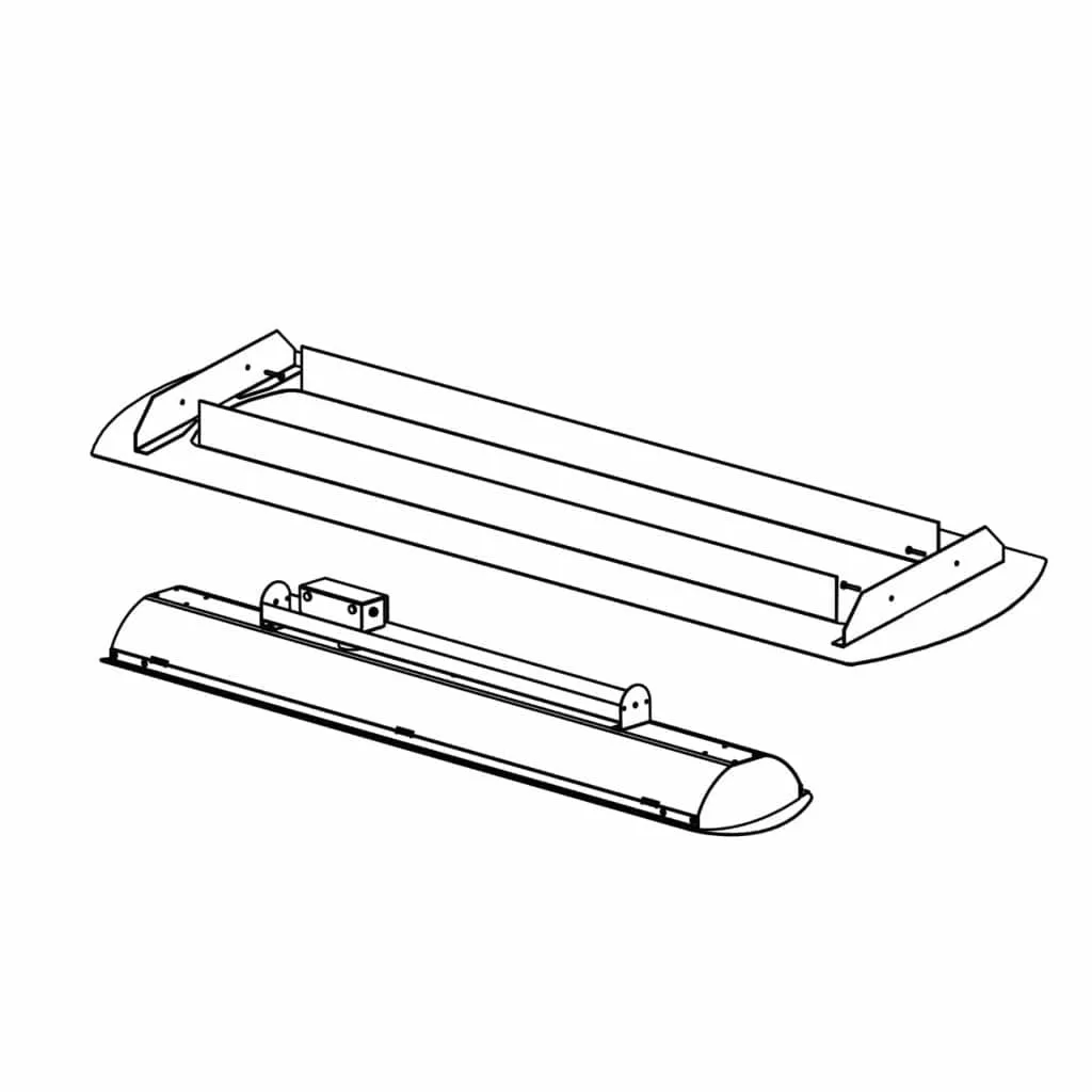 Bromic Heating Ceiling Recess Kit for Tungsten Smart-Heat 3000W & 6000W Electric Heaters
