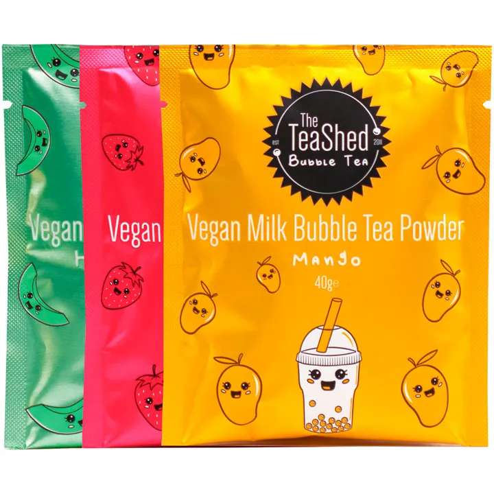 Bubble Tea Kit with Vegan Powder – 3 Servings