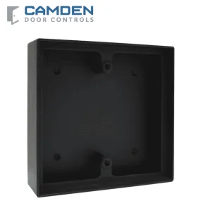 Camden CM-43LP - Surface Box - Shallow Depth - Flame/Impact Resistant Black Polymer ABS
