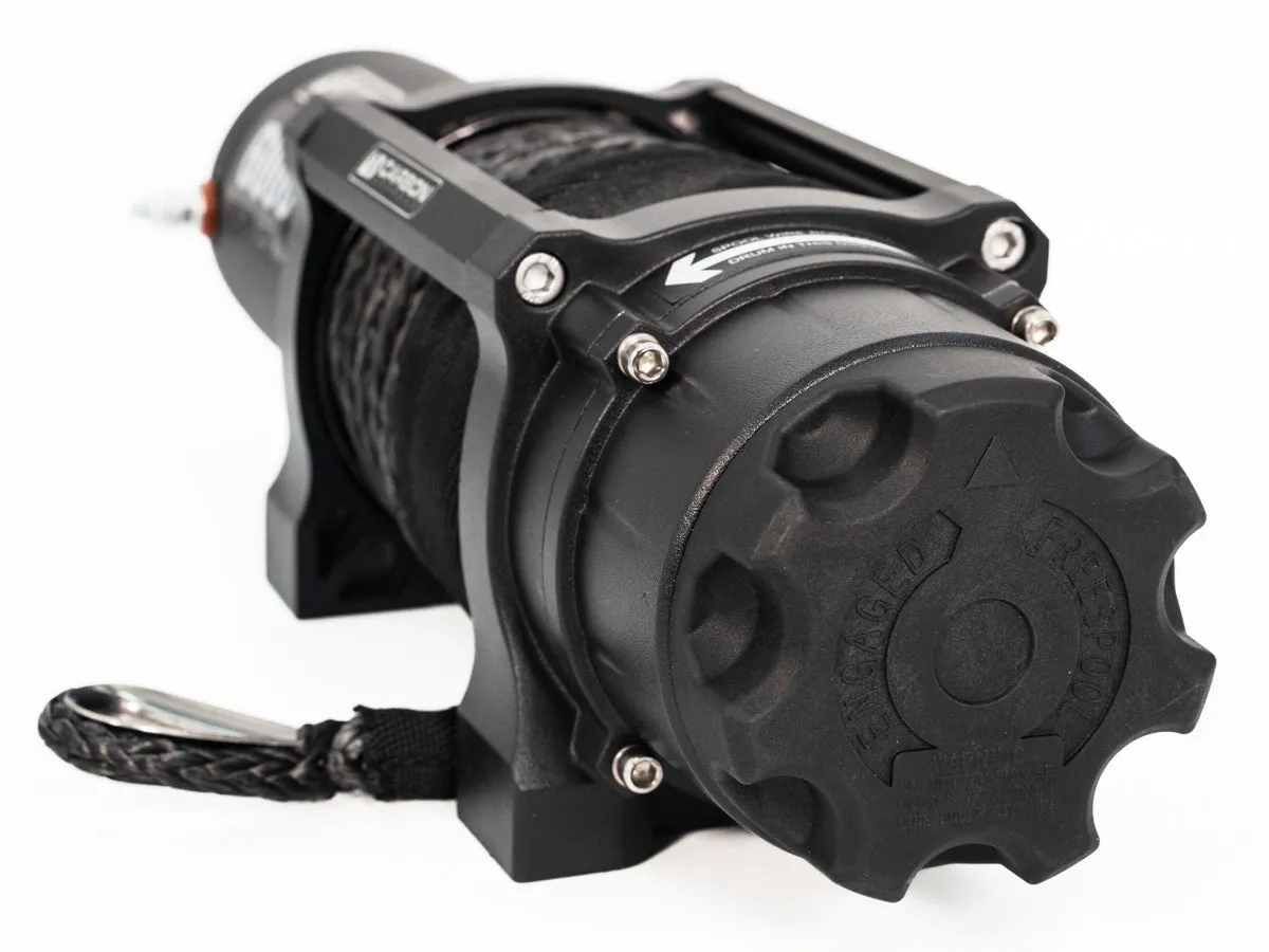 Carbon Offroad 6000lb ATV/Small 4X4 Winch with twin wireless remotes