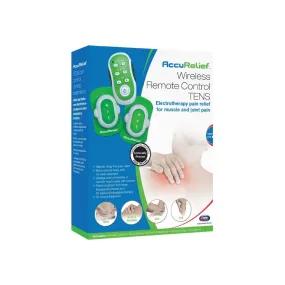 Carex AccuRelief Wireless Remote Control TENS Electrotherapy Pain Relief Unit 1 ea
