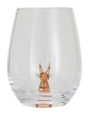 Christmas Stemless Wine Glasses