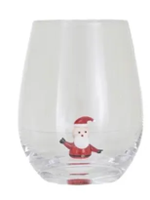 Christmas Stemless Wine Glasses