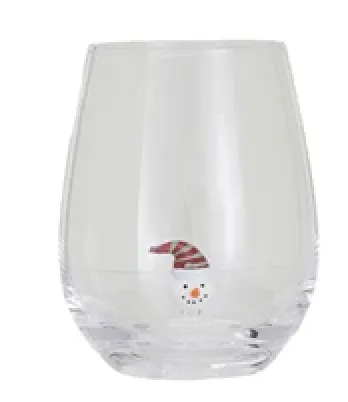 Christmas Stemless Wine Glasses