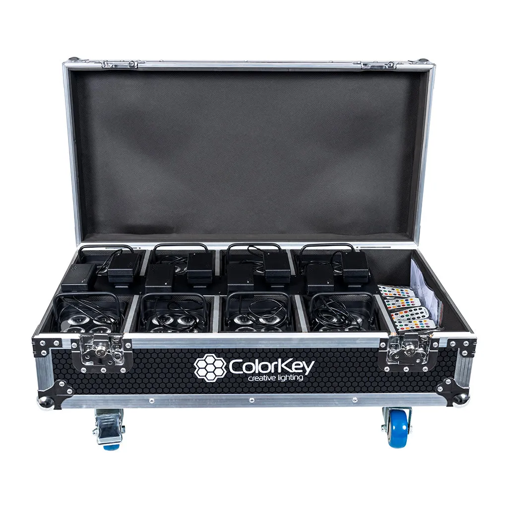 Colorkey Mobilepar Mini Hex 4 Bundle w/Charging Case - 8 Pack