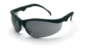 Crews Klondike Magnifier 2.0 Diopter Safety Glasses With Black Frame And Gray Polycarbonate Duramass Anti-Scratch Lens Crews Klondike Magnifier 2.0 Diopter Safety Glasses With Black Frame And Gray Polycarbonate Duramass Anti-Scratch Lens