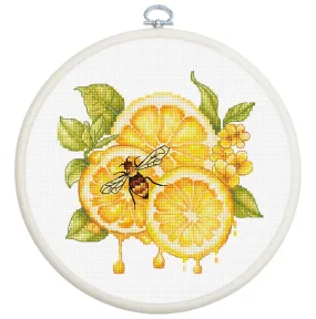 Cross Stitch Kit with Hoop Included Luca-S - The Lemon Juice, BC234