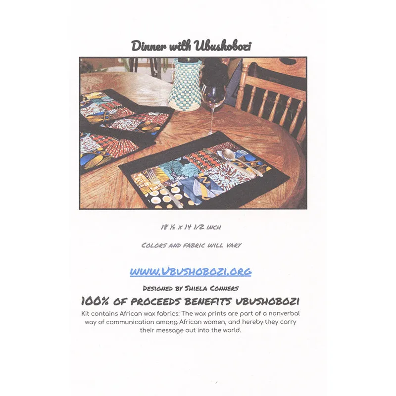Dinner with Ubushobozi Placemats Kit