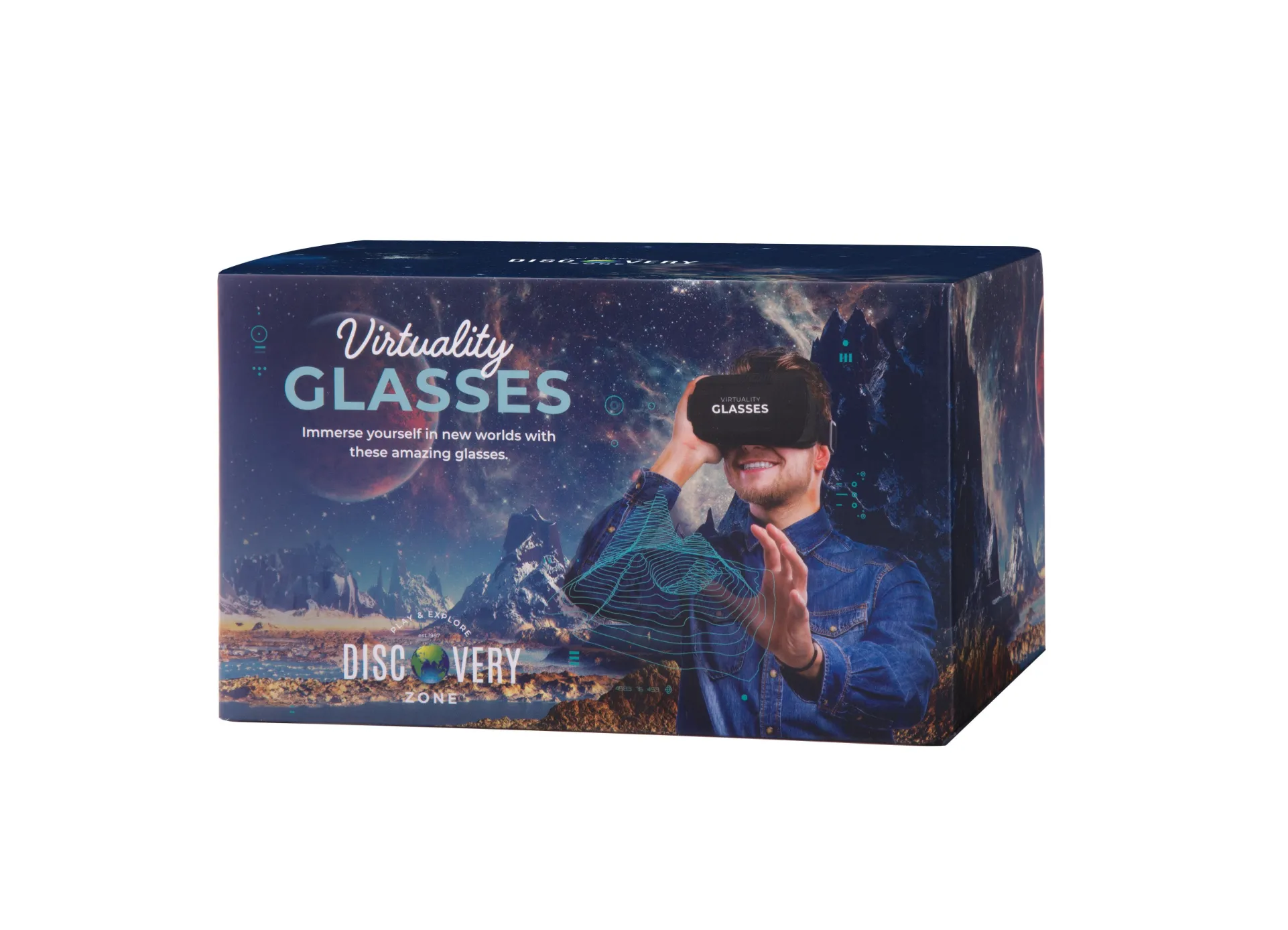 Discovery Zone Virtuality VR Glasses Black 20x14x12cm