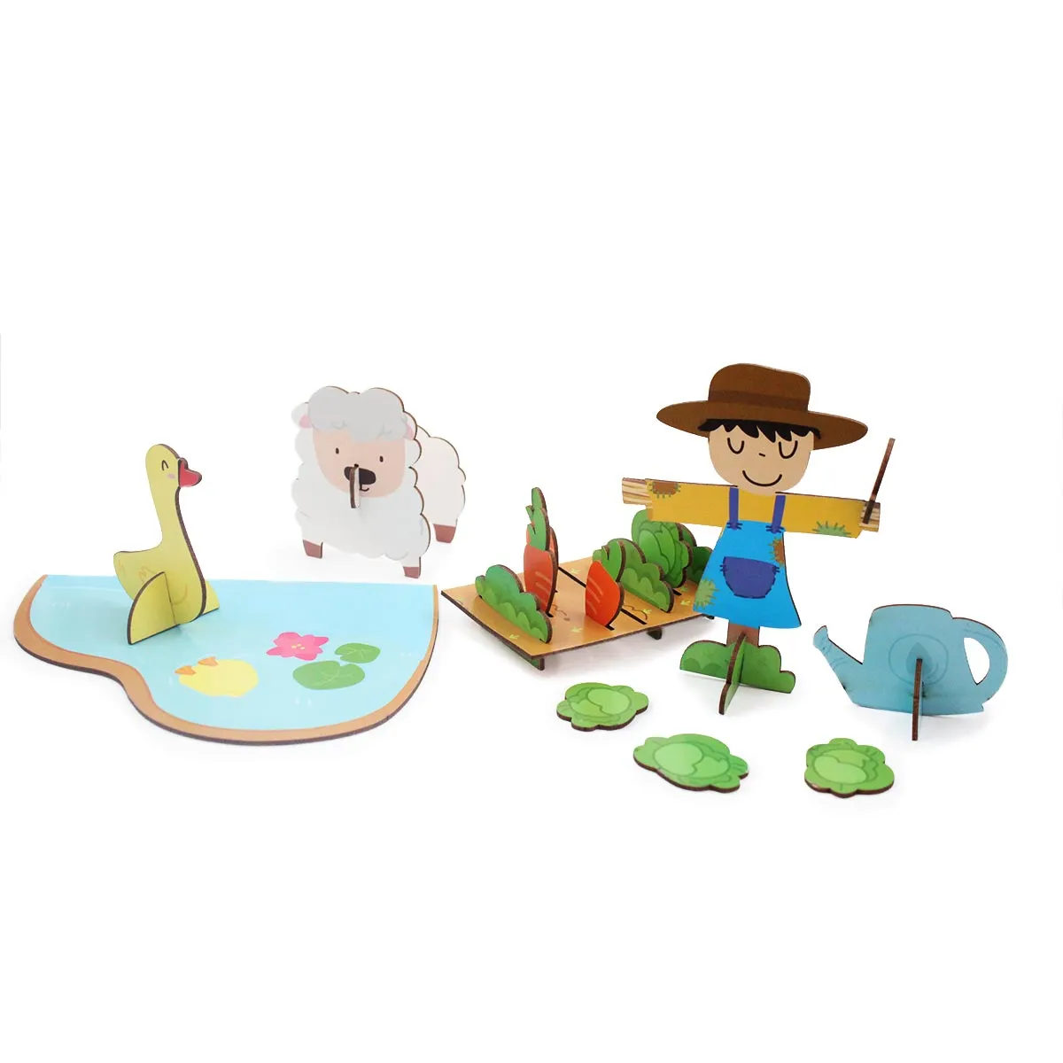DIY Farm Friends 3D Activity Box  - 4 Years 