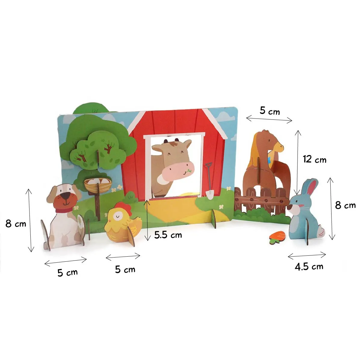 DIY Farm Friends 3D Activity Box  - 4 Years 