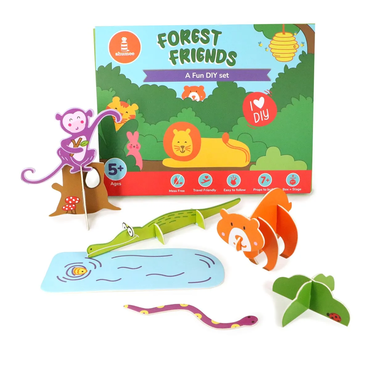 DIY Forest Friends 3D Activity Box  - 5 Years 