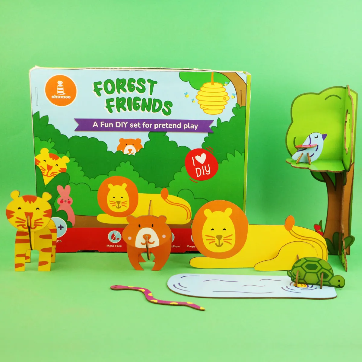 DIY Forest Friends 3D Activity Box  - 5 Years 