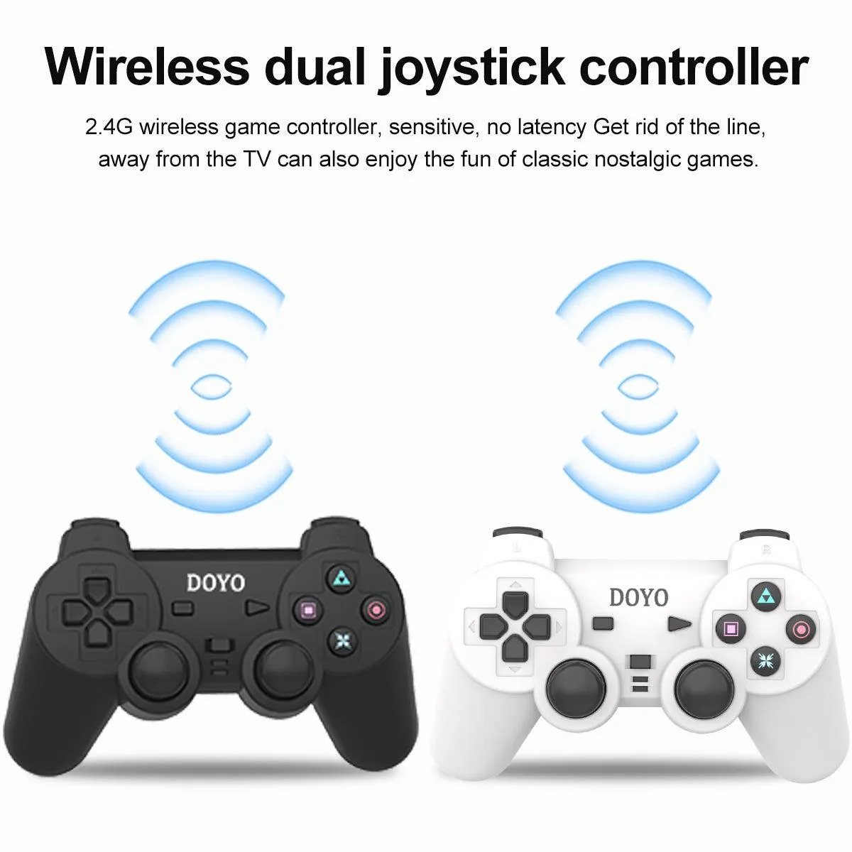DOYO Retro Game Console, 3500  HD Classic Games 10 Simulators Plug and Play 4K HDMI Output for TV