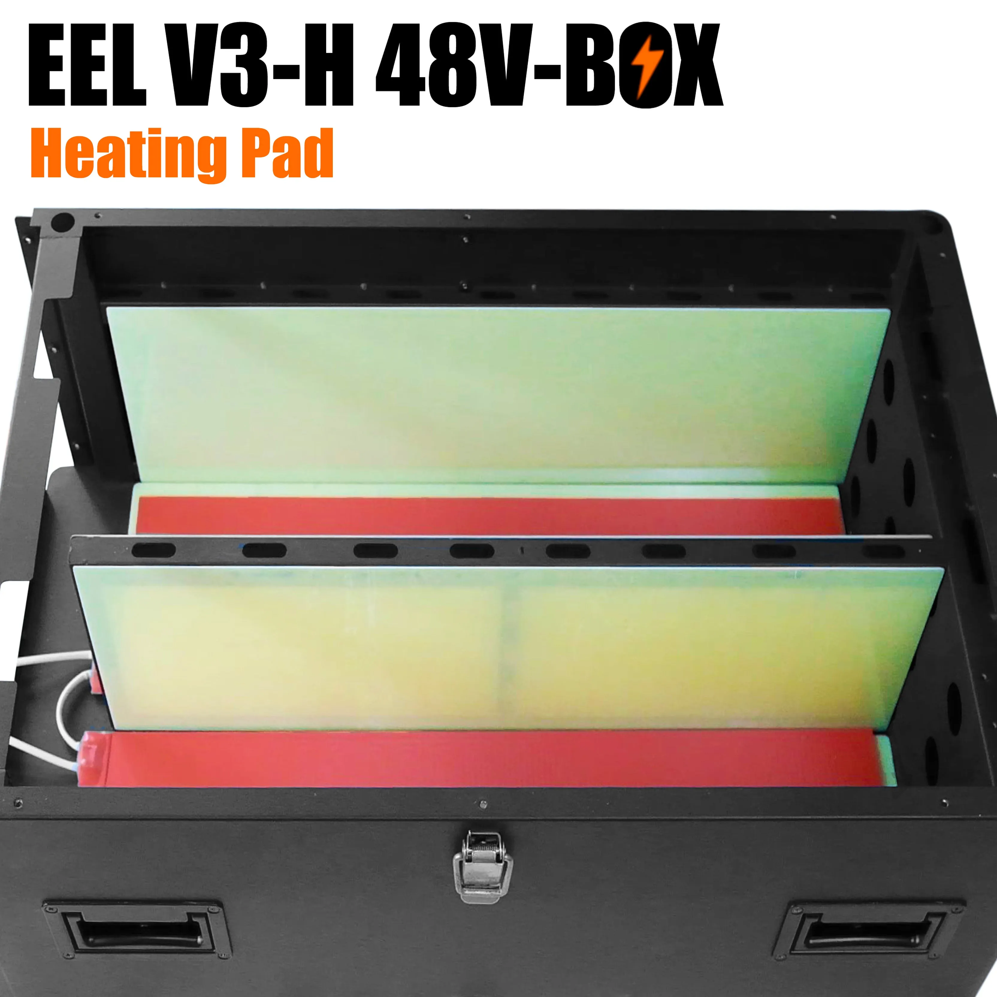 EEL 48V 16S V3 Server Rack Battery DIY 280 Box Kits with Bluetooth BMS Home Energy Storage Stackable Type