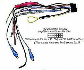 ELA-HP-AWK Amplifier Wiring Kit for BTAxx100 Bass Tubes
