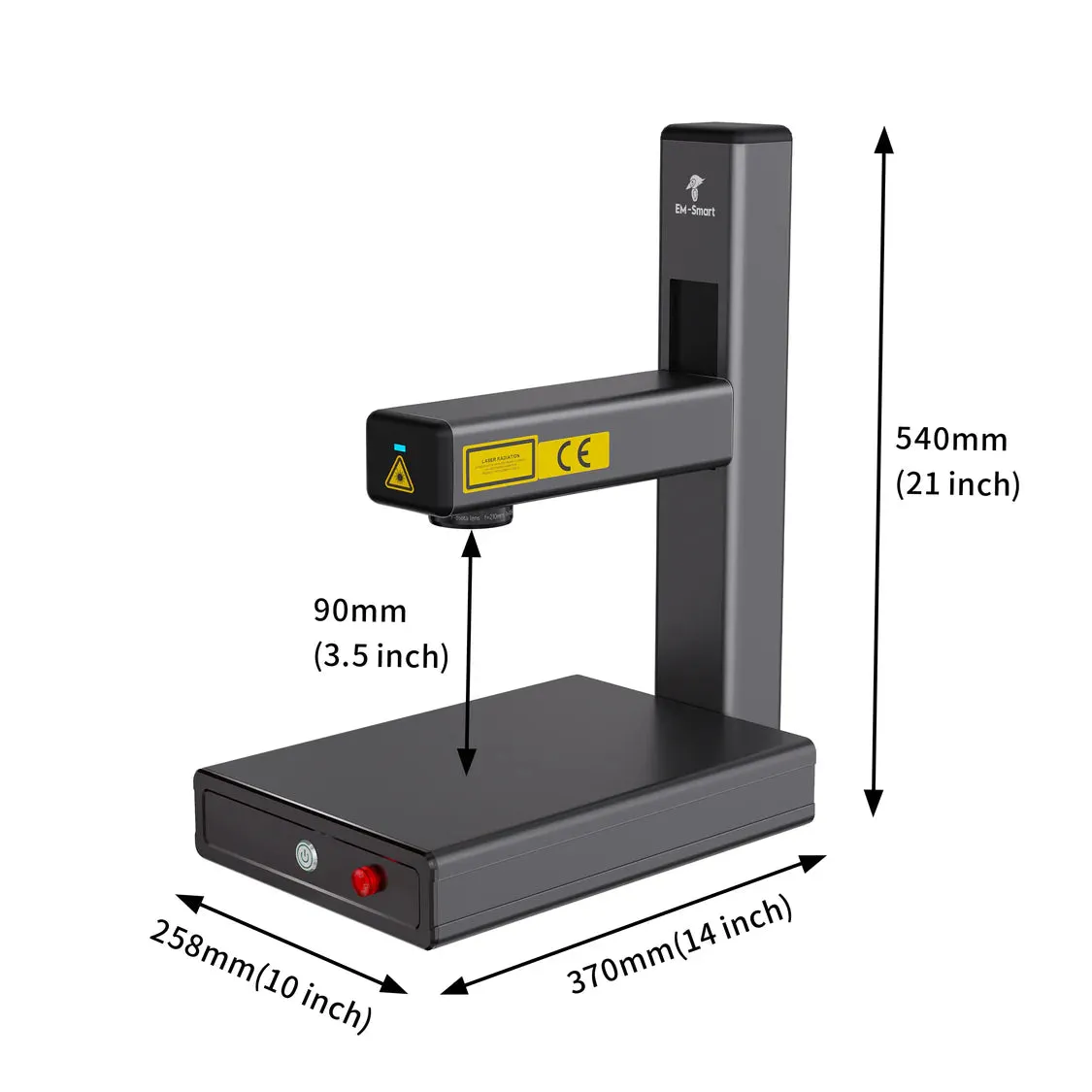 EM-Smart Nova 25W Portable Fiber Laser Engraver