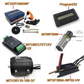 Esurf Kit(300A HV ESC 120116 200KV Motor with water-cooled IP68 Remote Water pump Program Voltage Regulator)