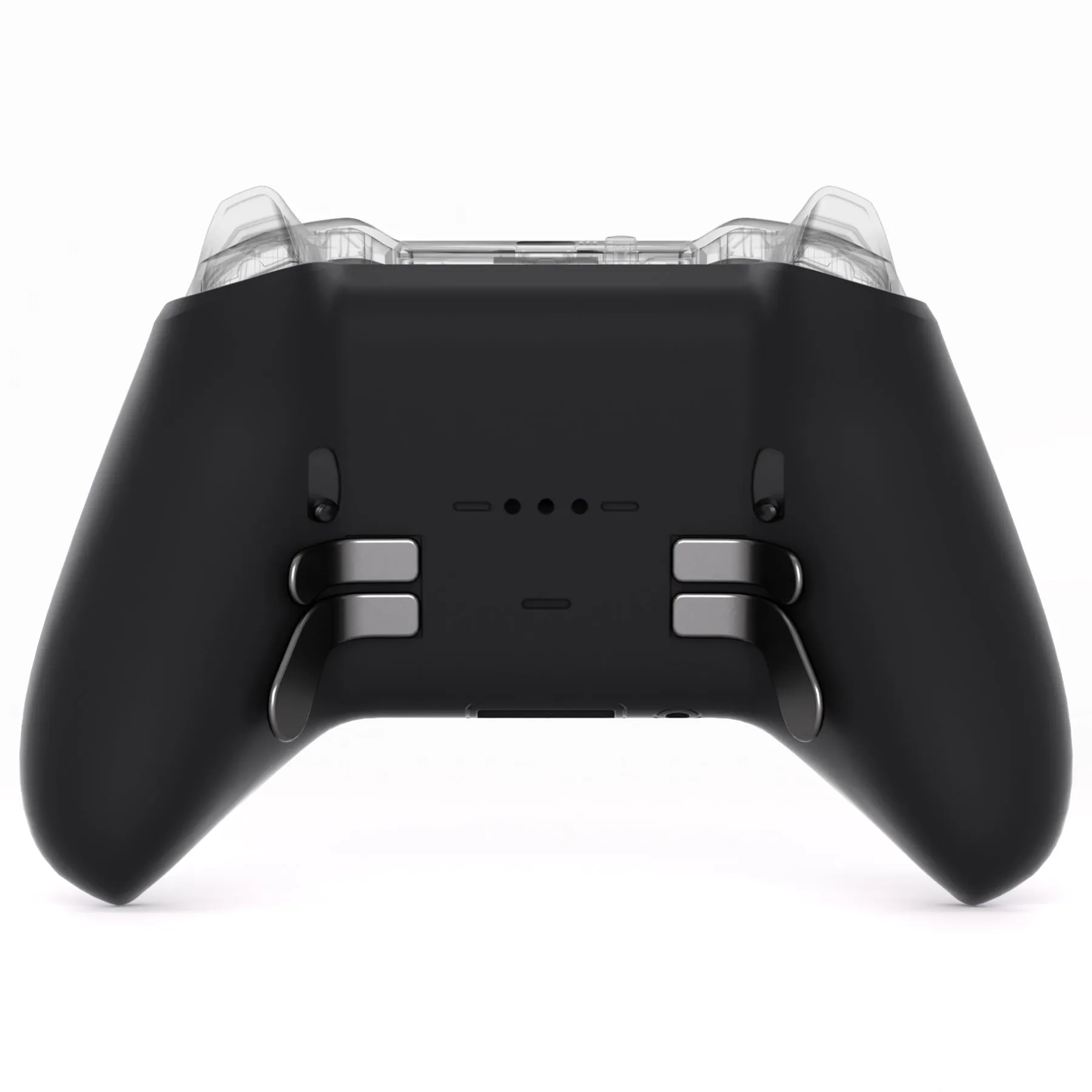 eXtremeRate Replacement Bottom Shell Case for Xbox Elite Series 2 Controller, Custom Black Back Housing Shell Cover for Xbox Elite Series 2 Core Wireless Controller Model 1797 - WITHOUT Controller - XDHE2P001