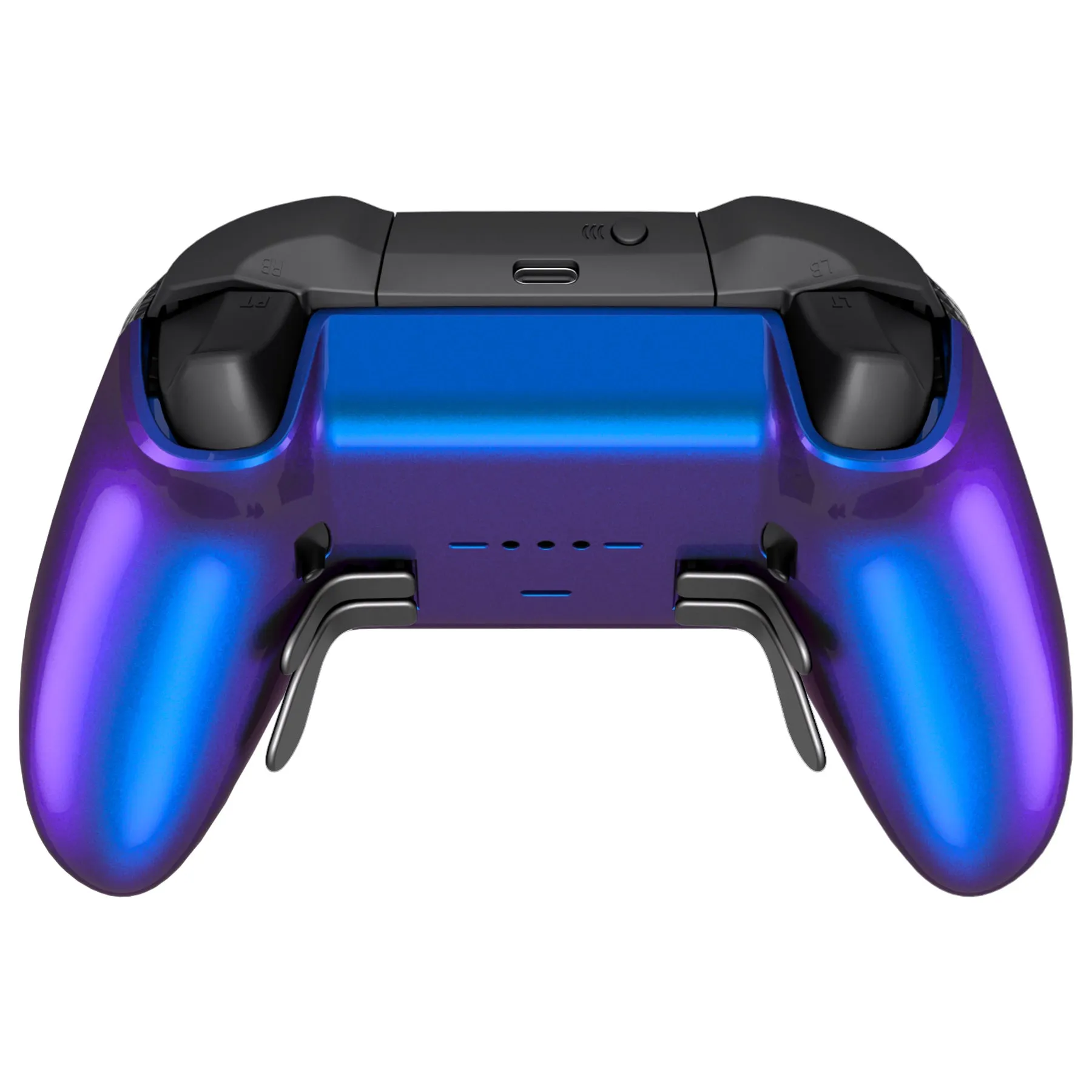 eXtremeRate Replacement Bottom Shell Case for Xbox Elite Series 2 Controller, Custom Chameleon Purple Blue Back Housing Shell Cover for Xbox Elite Series 2 Core Wireless Controller Model 1797 - WITHOUT Controller  - XDHE2P004
