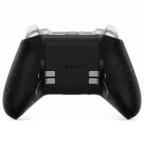 eXtremeRate Replacement Bottom Shell Case for Xbox Elite Series 2 Controller, Custom Textured Black Back Housing Shell Cover for Xbox Elite Series 2 Core Wireless Controller Model 1797 - WITHOUT Controller  - XDHE2P005