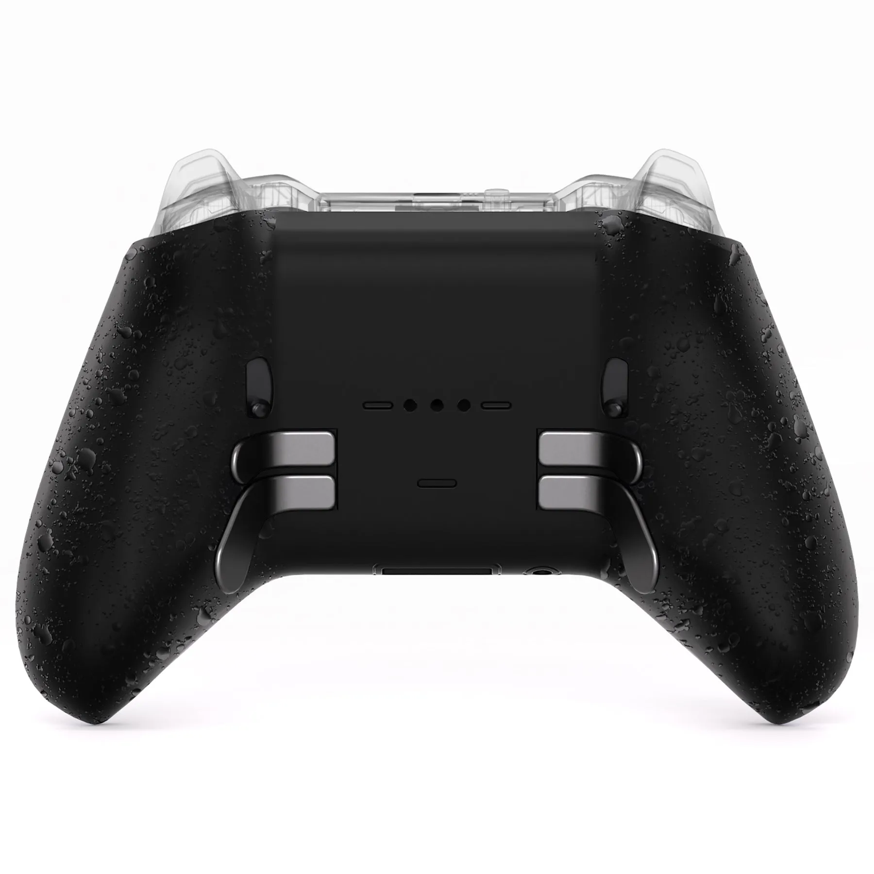 eXtremeRate Replacement Bottom Shell Case for Xbox Elite Series 2 Controller, Custom Textured Black Back Housing Shell Cover for Xbox Elite Series 2 Core Wireless Controller Model 1797 - WITHOUT Controller  - XDHE2P005