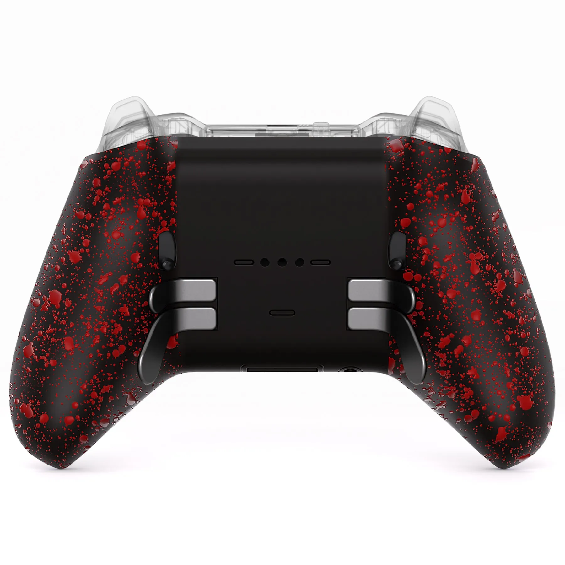 eXtremeRate Replacement Bottom Shell Case for Xbox Elite Series 2 Controller, Custom Textured Red Back Housing Shell Cover for Xbox Elite Series 2 Core Wireless Controller Model 1797 - WITHOUT Controller  - XDHE2P006