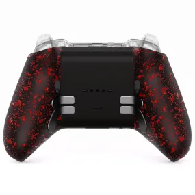 eXtremeRate Replacement Bottom Shell Case for Xbox Elite Series 2 Controller, Custom Textured Red Back Housing Shell Cover for Xbox Elite Series 2 Core Wireless Controller Model 1797 - WITHOUT Controller  - XDHE2P006