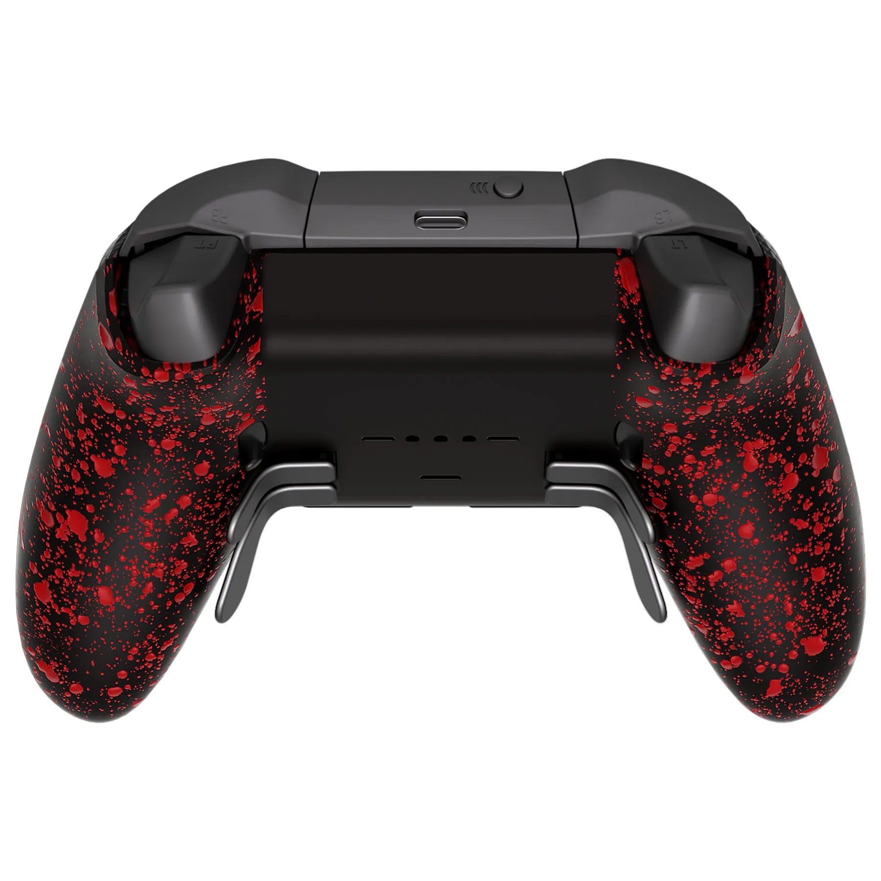 eXtremeRate Replacement Bottom Shell Case for Xbox Elite Series 2 Controller, Custom Textured Red Back Housing Shell Cover for Xbox Elite Series 2 Core Wireless Controller Model 1797 - WITHOUT Controller  - XDHE2P006