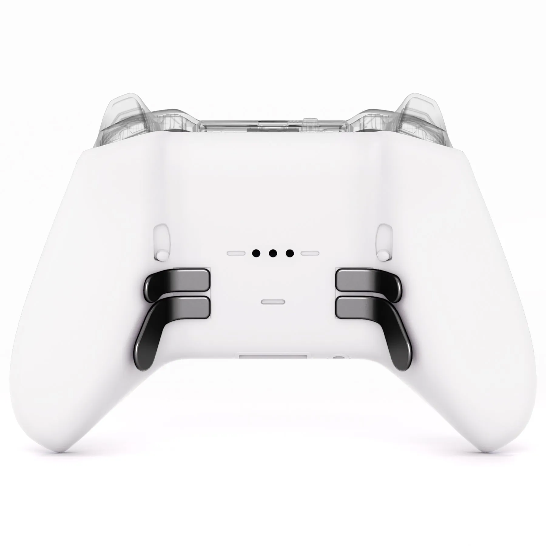 eXtremeRate Replacement Bottom Shell Case for Xbox Elite Series 2 Controller, Custom White Back Housing Shell Cover for Xbox Elite Series 2 Core Wireless Controller Model 1797 - WITHOUT Controller - XDHE2P003