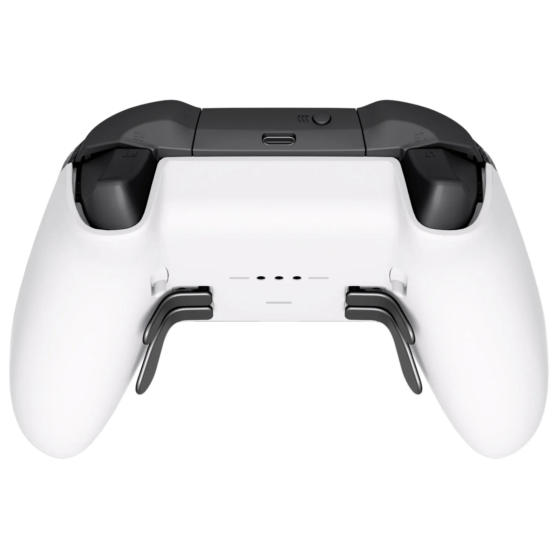 eXtremeRate Replacement Bottom Shell Case for Xbox Elite Series 2 Controller, Custom White Back Housing Shell Cover for Xbox Elite Series 2 Core Wireless Controller Model 1797 - WITHOUT Controller - XDHE2P003