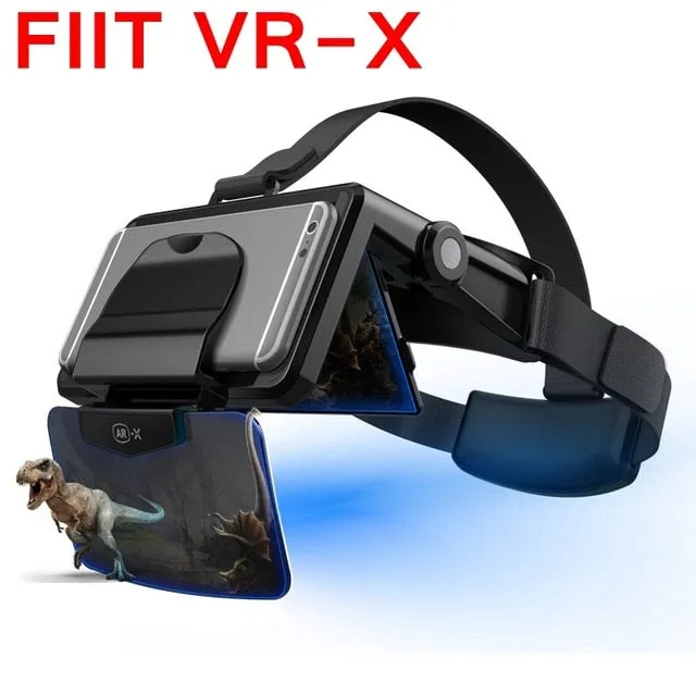 FIIT AR-X AR Smart Glasses Enhanced 3D VR Glasses Box Headphones Virtual Reality Helmet VR Headset For 4.7-6.3 inch Smartphone